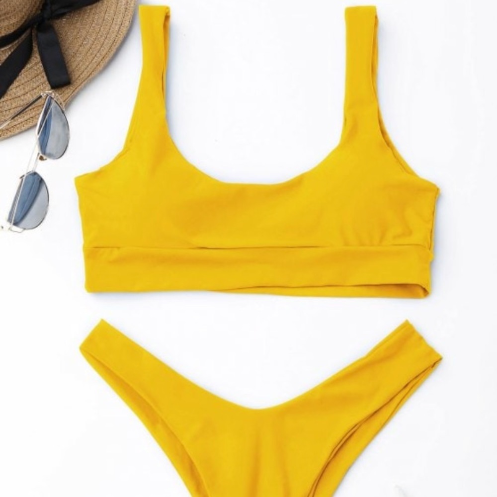 New!! Scooped High cut Bikini set